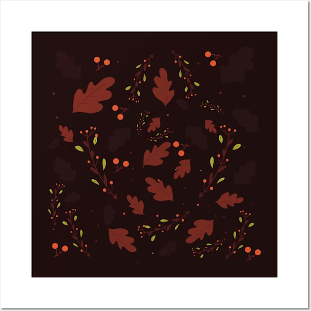 Leaves pattern Wall Art by Xatutik-Art